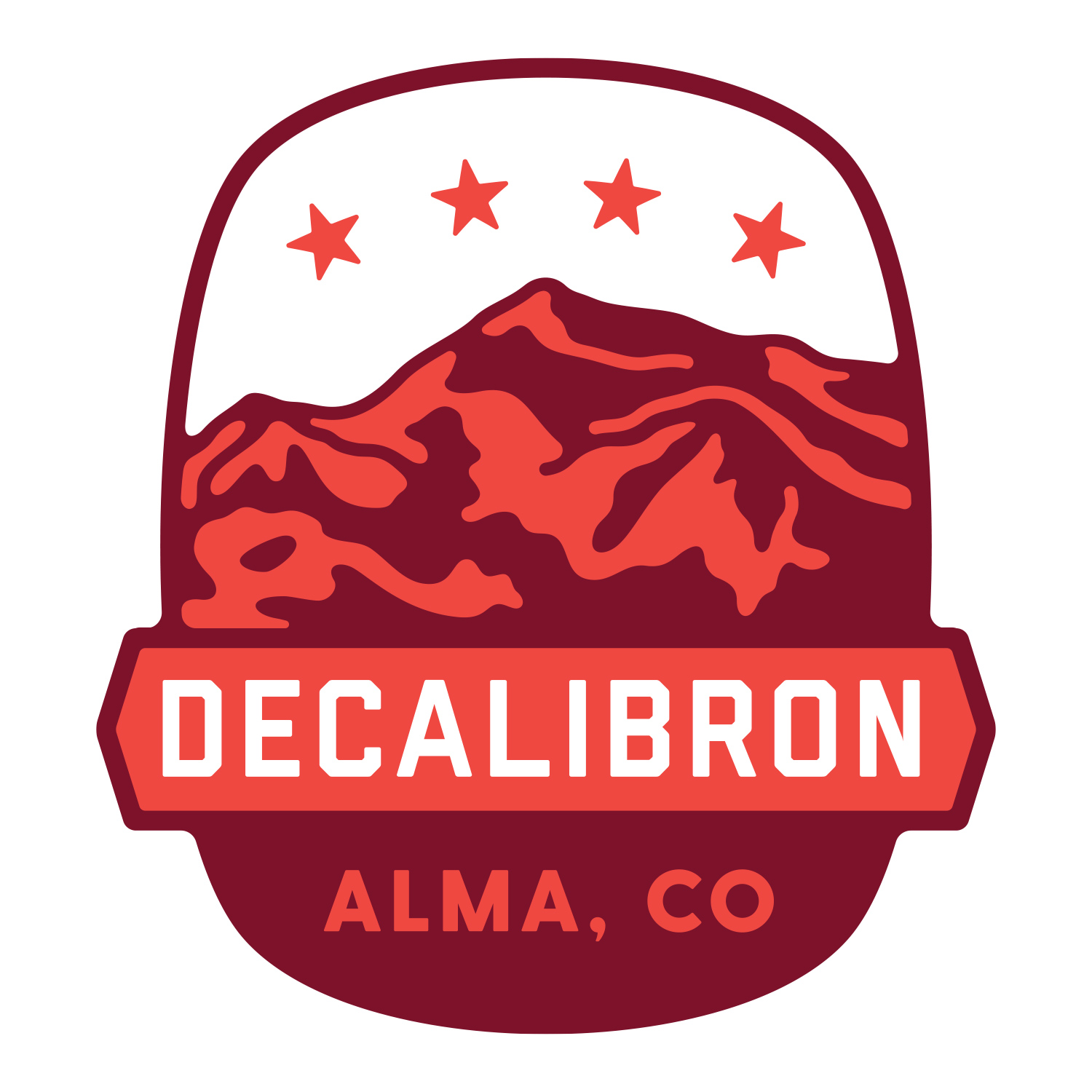 Decalibron Mountain Badge Logo