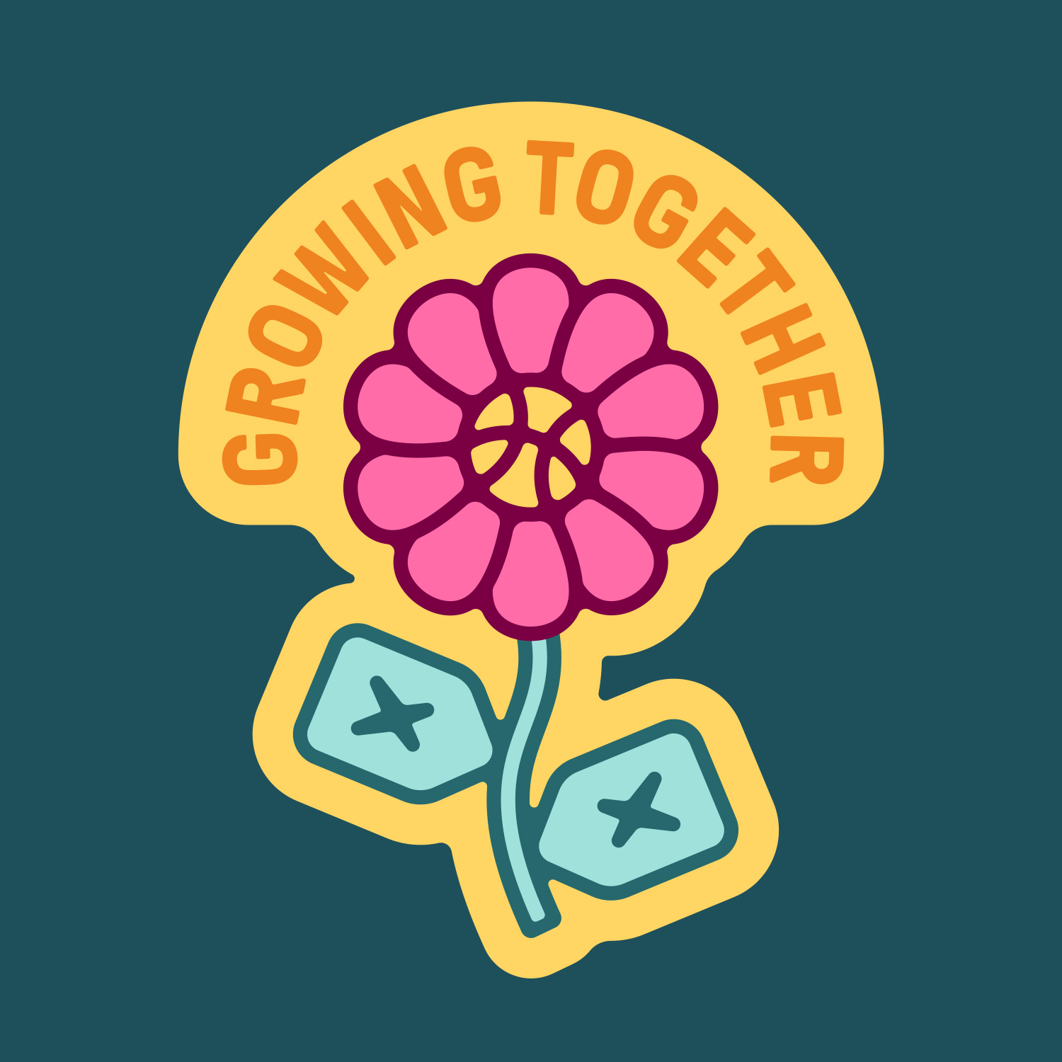 flower badge