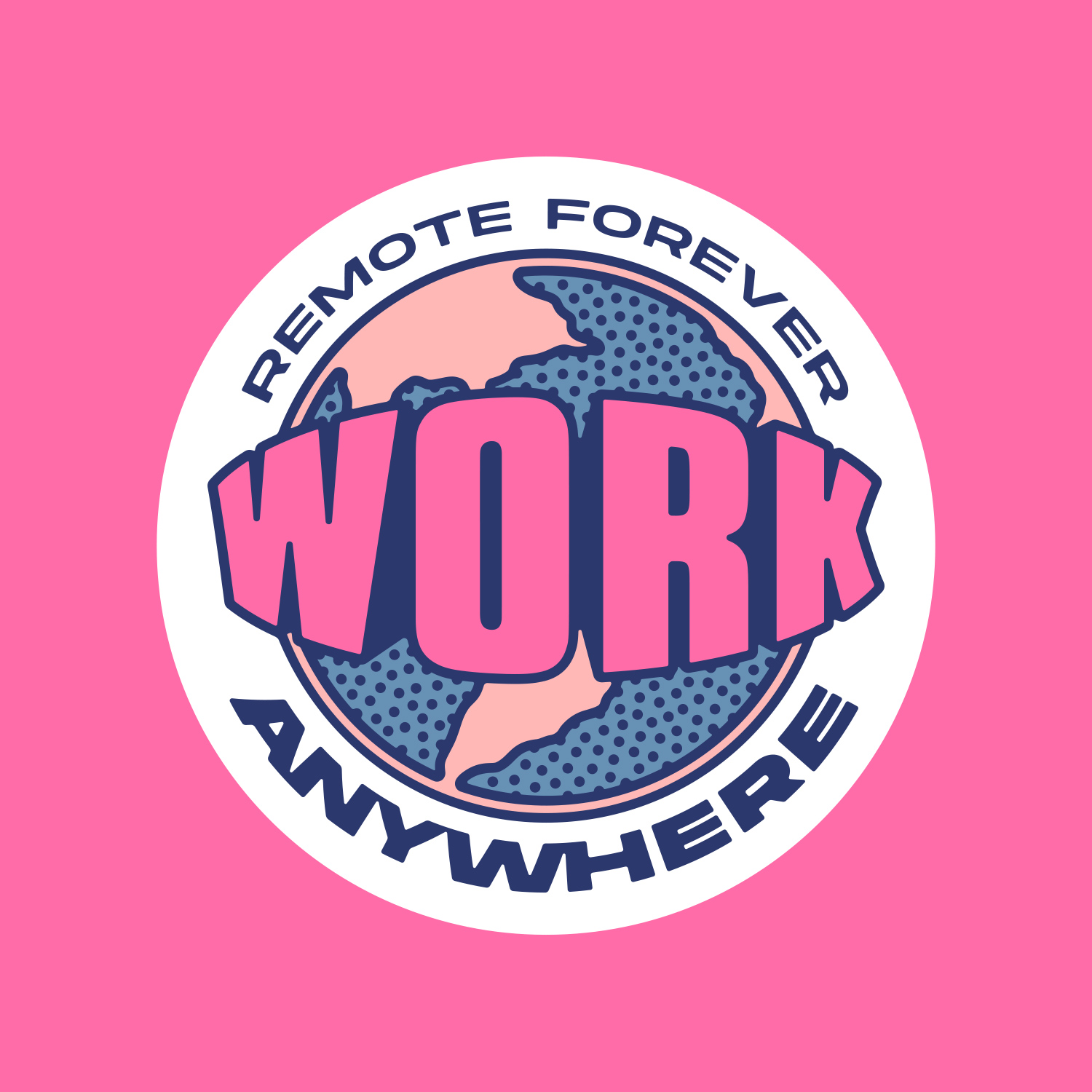 graphic with text reading "remote forever, work anywhere"