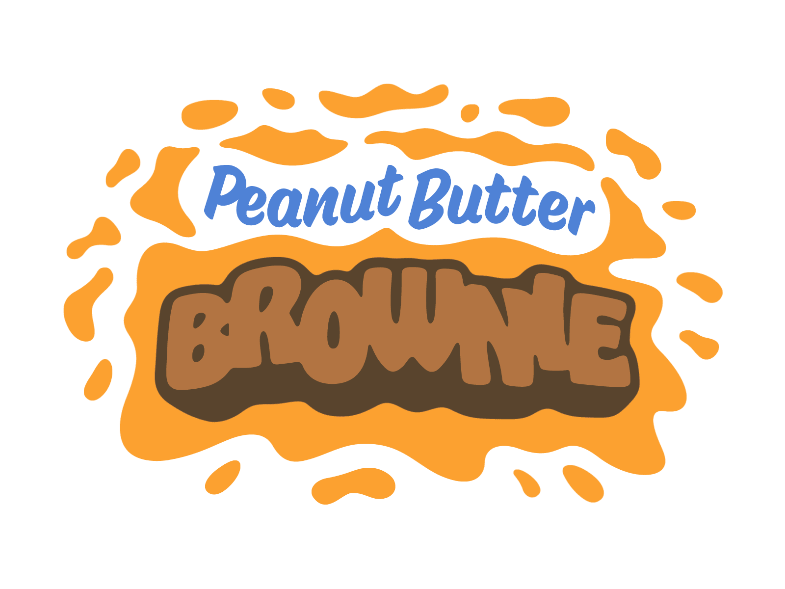 peanut butter brownie flavor animation